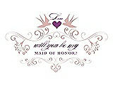 Front View Thumbnail - Rose & Orchid Will You Be My Maid of Honor Card - Classic