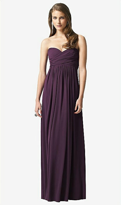 sachin and babi light blue dress Mango Chiffon Maxi Dress With Draped Rosette Detailing in Purple
