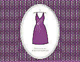 Front View Thumbnail - Orchid & Oyster Will You Be My Maid of Honor Card - Dress
