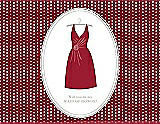Front View Thumbnail - Barcelona & Oyster Will You Be My Maid of Honor Card - Dress