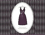 Front View Thumbnail - Eggplant & Oyster Will You Be My Maid of Honor Card - Dress
