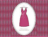 Front View Thumbnail - Strawberry & Oyster Will You Be My Maid of Honor Card - Dress