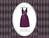 Front View Thumbnail - Wild Berry & Oyster Will You Be My Maid of Honor Card - Dress