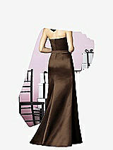 Rear View Thumbnail - Espresso After Six Bridesmaids Style 6628
