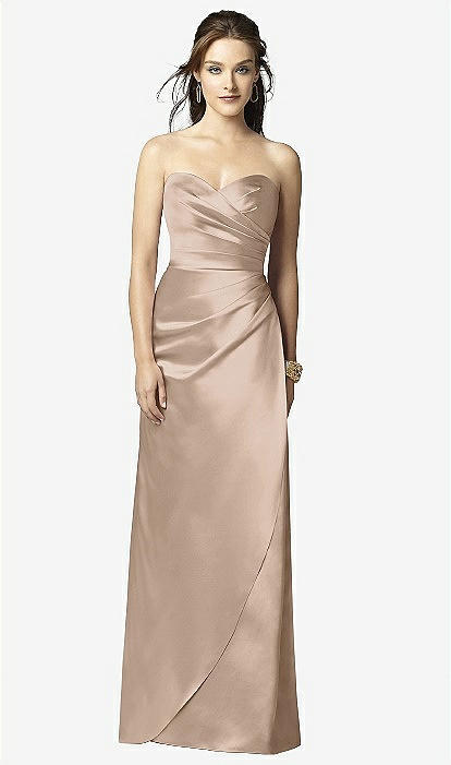 topaz bridesmaid dresses Adrianna One-Shoulder Maxi Gown - Deep Topaz main image 0