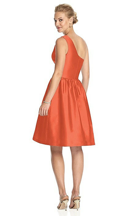 sachin and babi light blue dress Silver Sequined One-Shoulder Orange High-Split Prom Dress main image 0