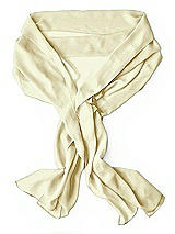 Rear View Thumbnail - Butter Yellow Lux Chiffon Stole