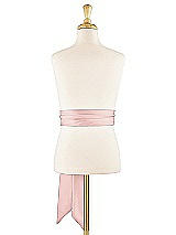 Alt View 1 Thumbnail - Rose Matte Satin Flower Girl Sash