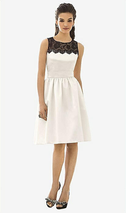 black dress with lace short sleeves Aidan Mattox Lace Sheath Dress, 0 / Black main image 1