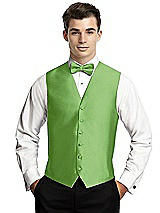 Rear View Thumbnail - Appletini Yarn-Dyed 6 Button Tuxedo Vest by After Six