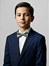 Front View Thumbnail - Charcoal Gray Yarn-Dyed Boy's Bow Tie by After Six