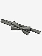 Side View Thumbnail - Charcoal Gray Yarn-Dyed Boy's Bow Tie by After Six