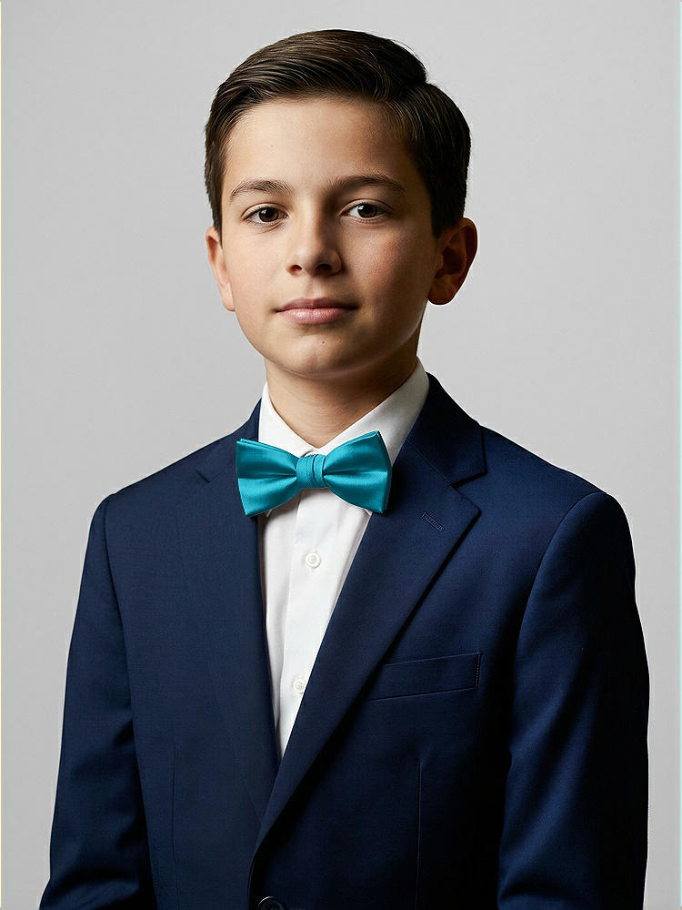Front View - Oasis Yarn-Dyed Boy's Bow Tie by After Six