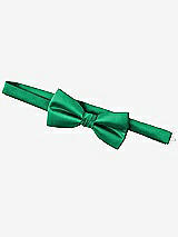 Side View Thumbnail - Pantone Emerald Yarn-Dyed Boy's Bow Tie by After Six