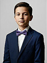Front View Thumbnail - Regalia - PANTONE Ultra Violet Yarn-Dyed Boy's Bow Tie by After Six