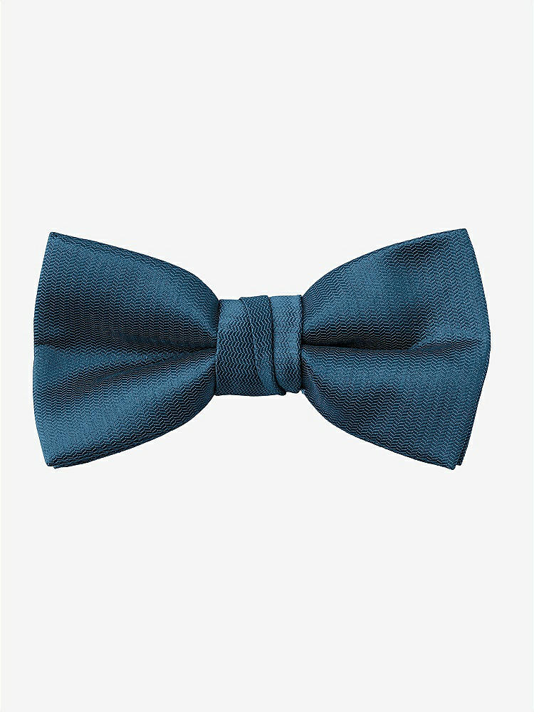 Back View - Atlantic Blue Yarn-Dyed Boy's Bow Tie by After Six