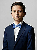 Front View Thumbnail - Cornflower Yarn-Dyed Boy's Bow Tie by After Six