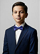 Front View Thumbnail - Cobalt Blue Yarn-Dyed Boy's Bow Tie by After Six