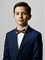 Front View Thumbnail - Cognac Yarn-Dyed Boy's Bow Tie by After Six