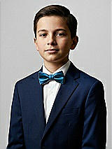 Front View Thumbnail - Ocean Blue Yarn-Dyed Boy's Bow Tie by After Six