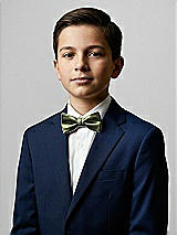 Front View Thumbnail - Olive Green Yarn-Dyed Boy's Bow Tie by After Six