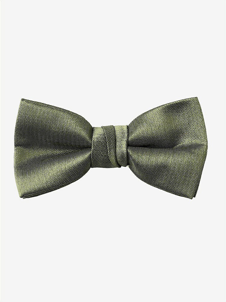 Back View - Olive Green Yarn-Dyed Boy's Bow Tie by After Six