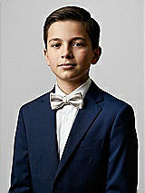 Front View Thumbnail - Taupe Yarn-Dyed Boy's Bow Tie by After Six