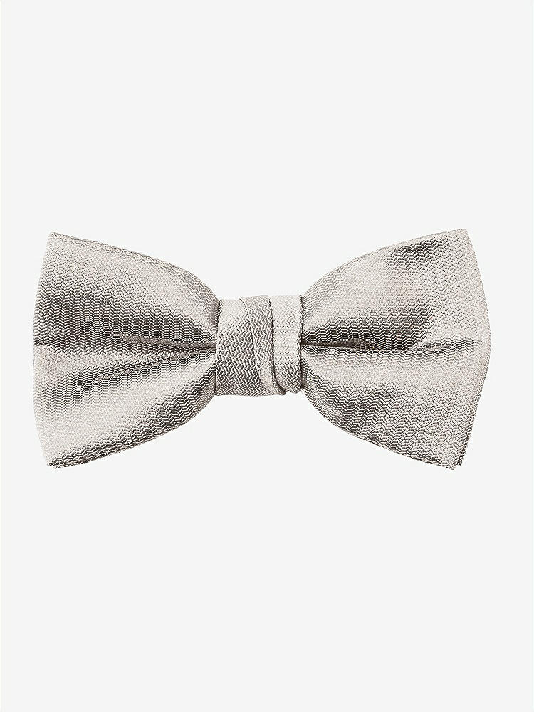 Back View - Taupe Yarn-Dyed Boy's Bow Tie by After Six