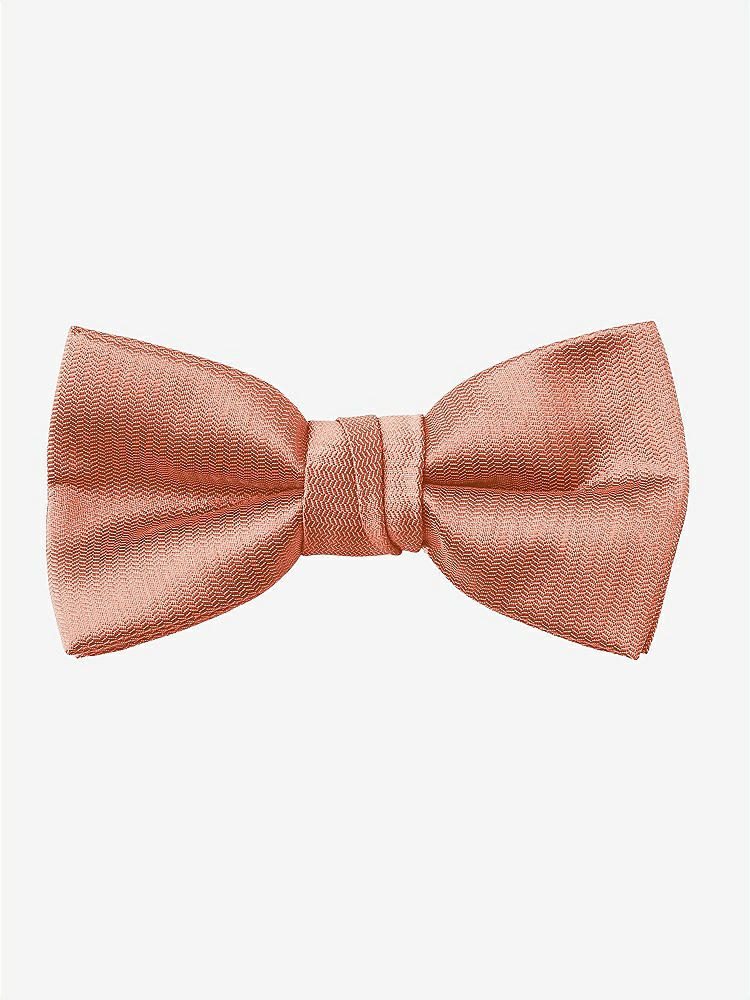 Back View - Terracotta Copper Yarn-Dyed Boy's Bow Tie by After Six