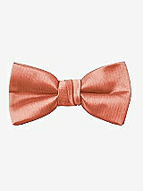 Rear View Thumbnail - Terracotta Copper Yarn-Dyed Boy's Bow Tie by After Six