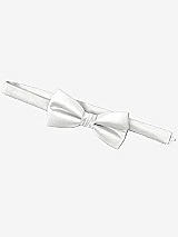 Side View Thumbnail - White Yarn-Dyed Boy's Bow Tie by After Six