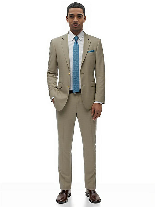 Classic Summer Suit Jacket By After Six In Khaki | The Dessy Group Classic Summer Suit Jacket By After Six In Khaki | The Dessy Group