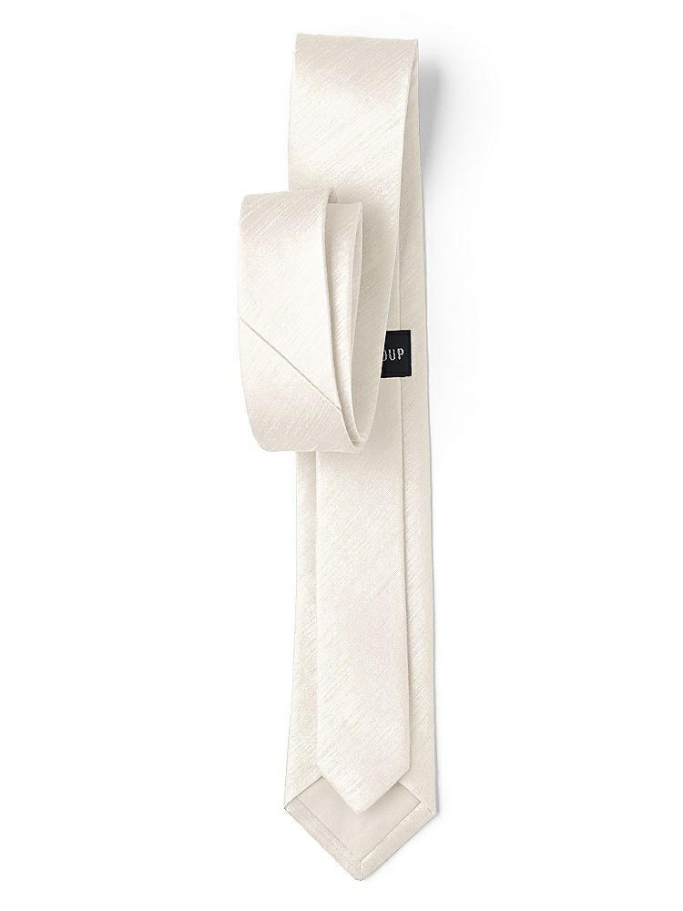Back View - Ivory Dupioni Narrow Ties by After Six