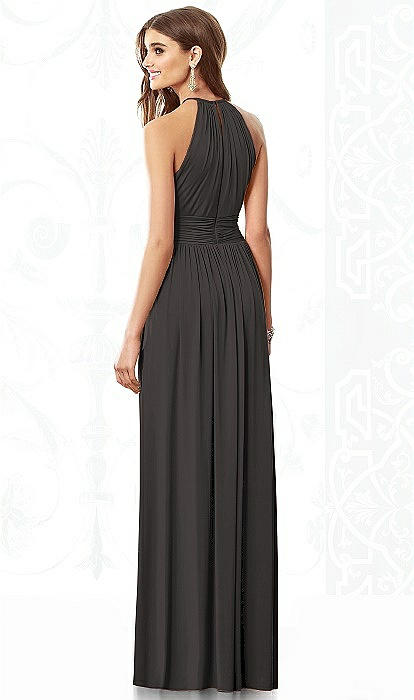 graphite grey bridesmaid dresses Dark Grey Long Mismatched Boho A-Line Bridesmaid Dresses for Outdoor Wedding