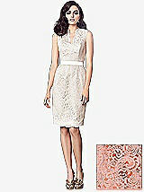 Front View Thumbnail - Tangerine Tango & Rose Dessy Collection Style 2912