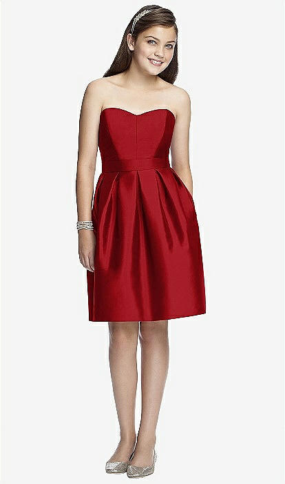 Junior Bridesmaid Dress Jr522 In Garnet | The Dessy Group