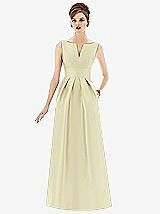 Front View Thumbnail - Butter Yellow Alfred Sung Style D655