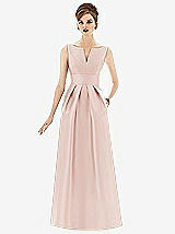 Front View Thumbnail - Blush Alfred Sung Style D655