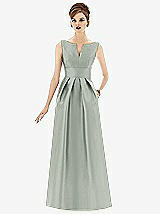 Front View Thumbnail - Willow Green Alfred Sung Style D655