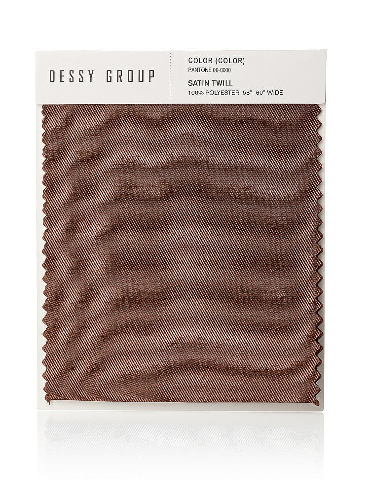 Front View - Cognac Satin Twill Swatch