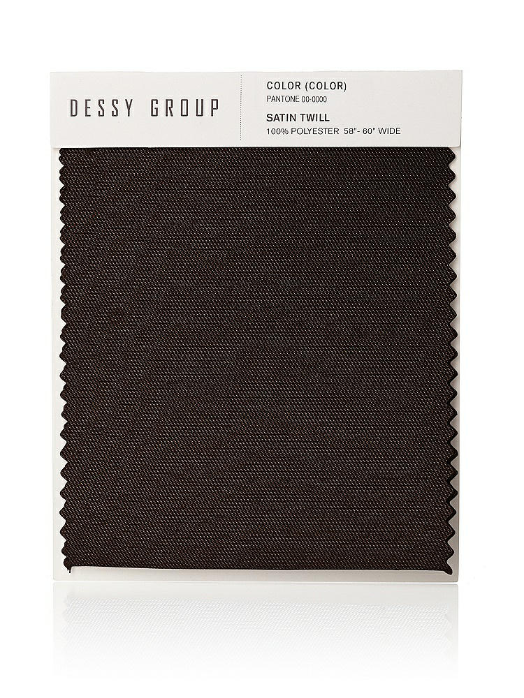 Front View - Espresso Satin Twill Swatch