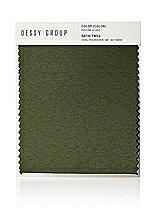 Front View Thumbnail - Olive Green Satin Twill Swatch