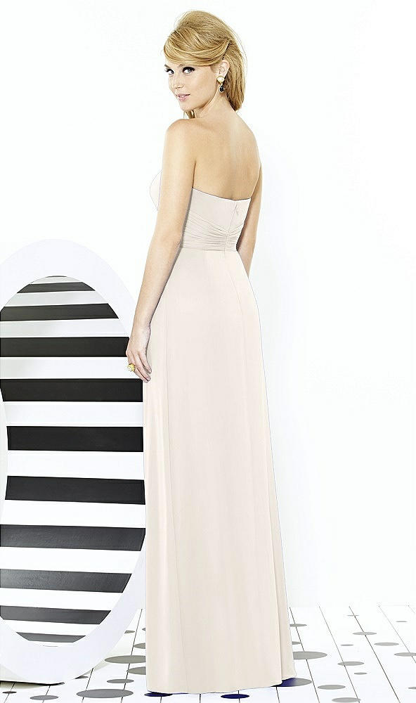 Back View - Ivory After Six Bridesmaid Dress 6713
