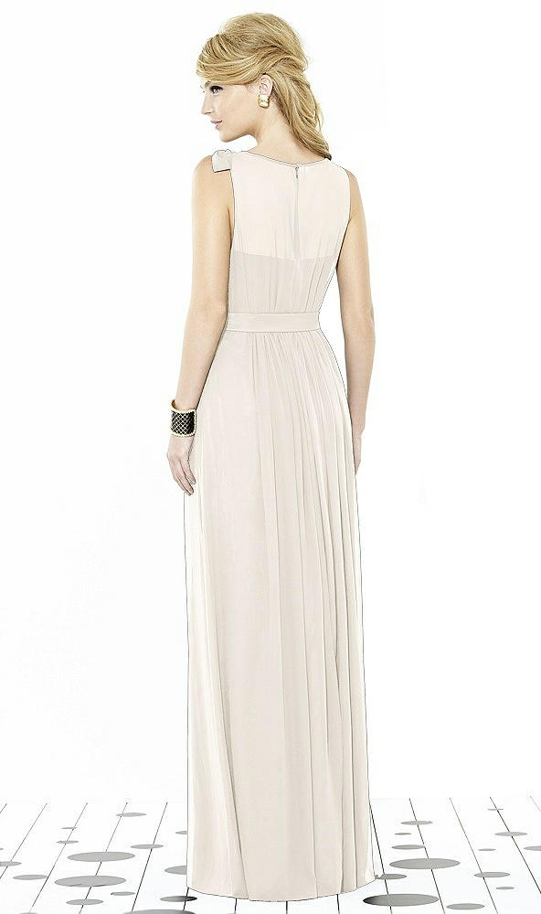 Back View - Ivory After Six Bridesmaid Dress 6714