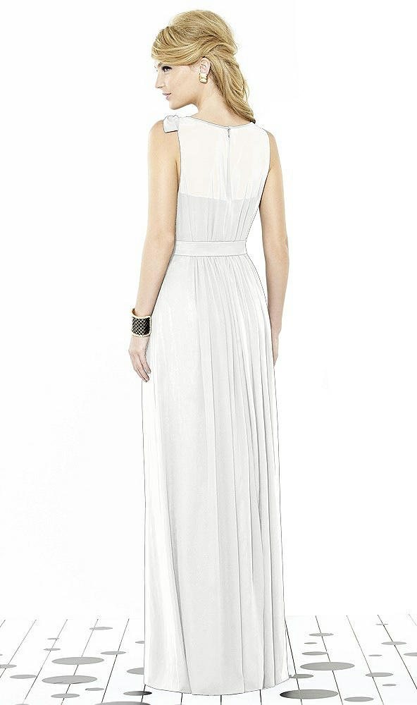Back View - White After Six Bridesmaid Dress 6714