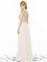 Rear View Thumbnail - Ivory & Cameo After Six Bridesmaid Dress 6715