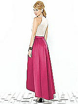 Rear View Thumbnail - Shocking & Ivory After Six Bridesmaid Dress 6718