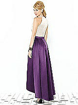 Rear View Thumbnail - African Violet & Ivory After Six Bridesmaid Dress 6718