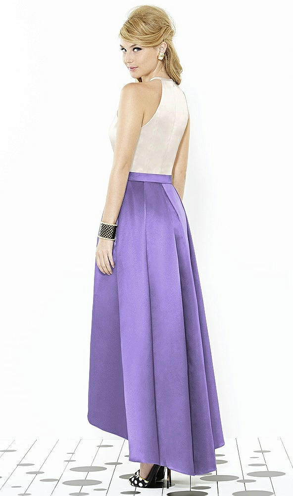 Back View - Tahiti & Ivory After Six Bridesmaid Dress 6718
