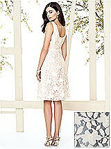 Rear View Thumbnail - Silverstone & Ivory Social Bridesmaids Style 8155